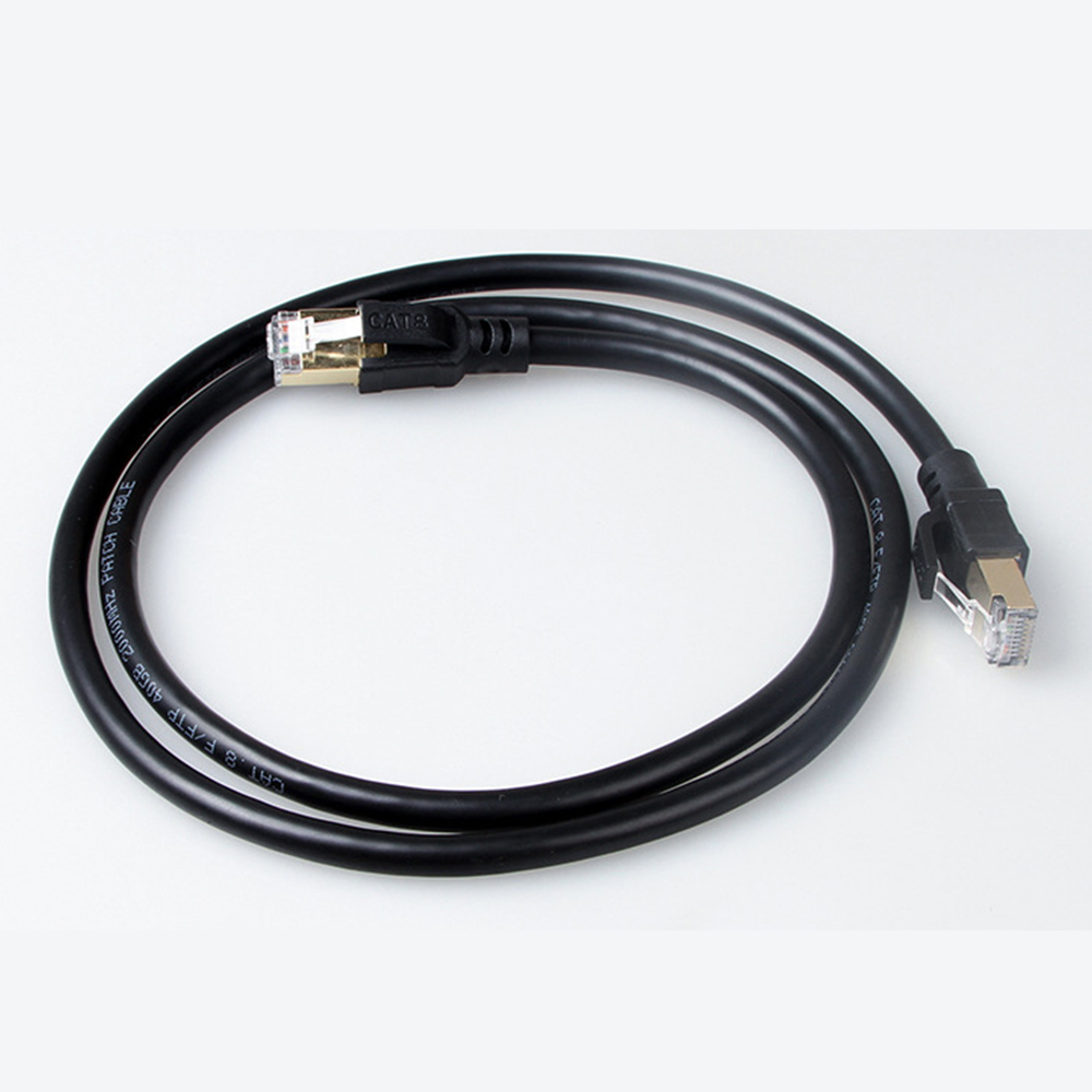 Cable de conexión de cobre Cat8 SFTP Ethernet PVC 24awg