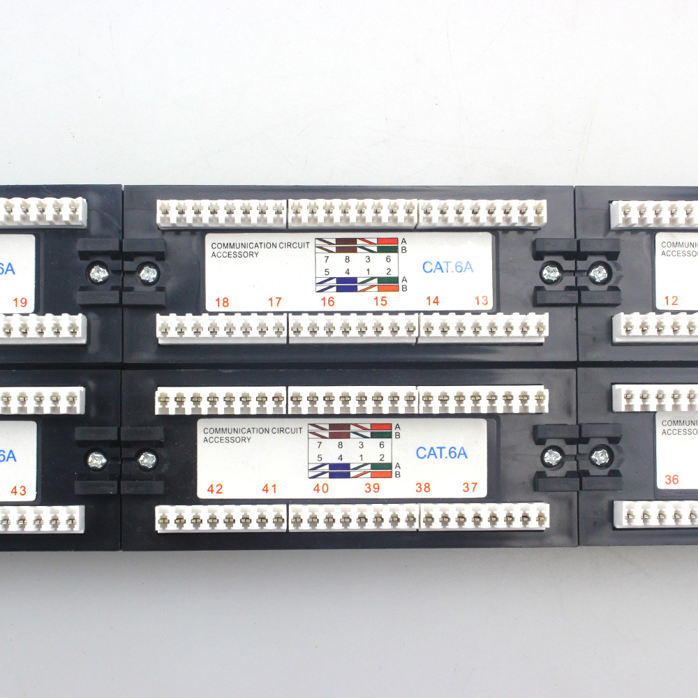 Panel de conexión de 48 puertos UTP 2U Cat6 o cat6A