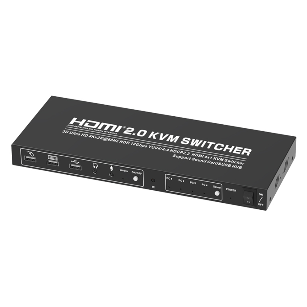 Nuevo Switch KVM 4x1 HDMI 4 Puertos 3840x2160@30Hz