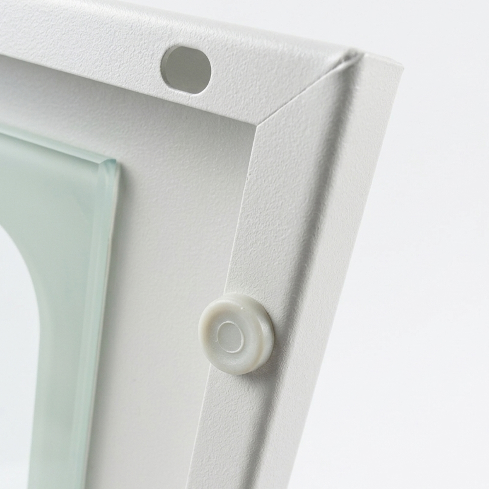 Gabinete de almacenamiento de acero montado en la pared con puerta de vidrio - Cierre magnético, 380×210×382 mm