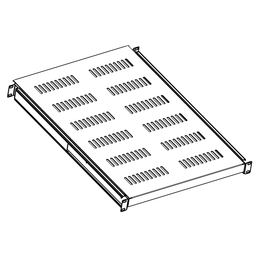 Estante deslizante de 4 puntos para gabinete de pie