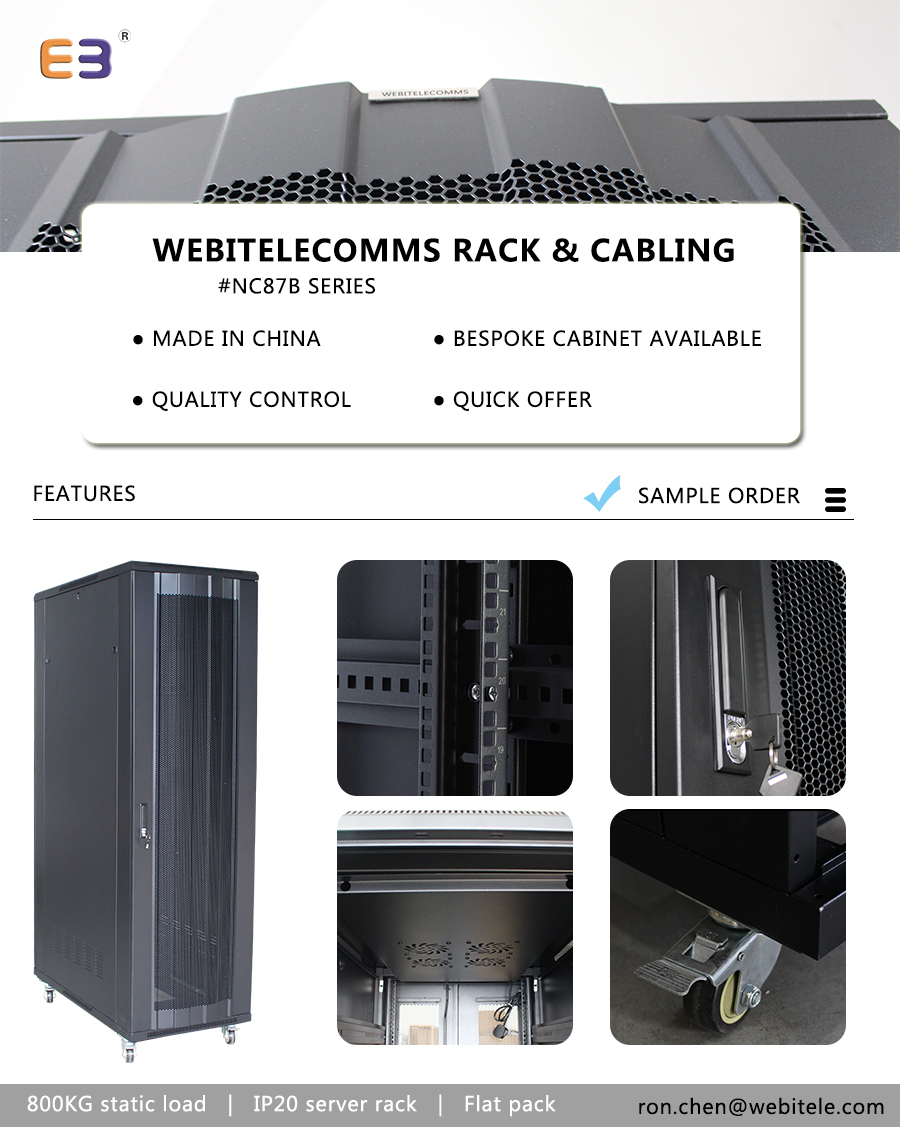 estante del servidor de la puerta de malla del arco 42u