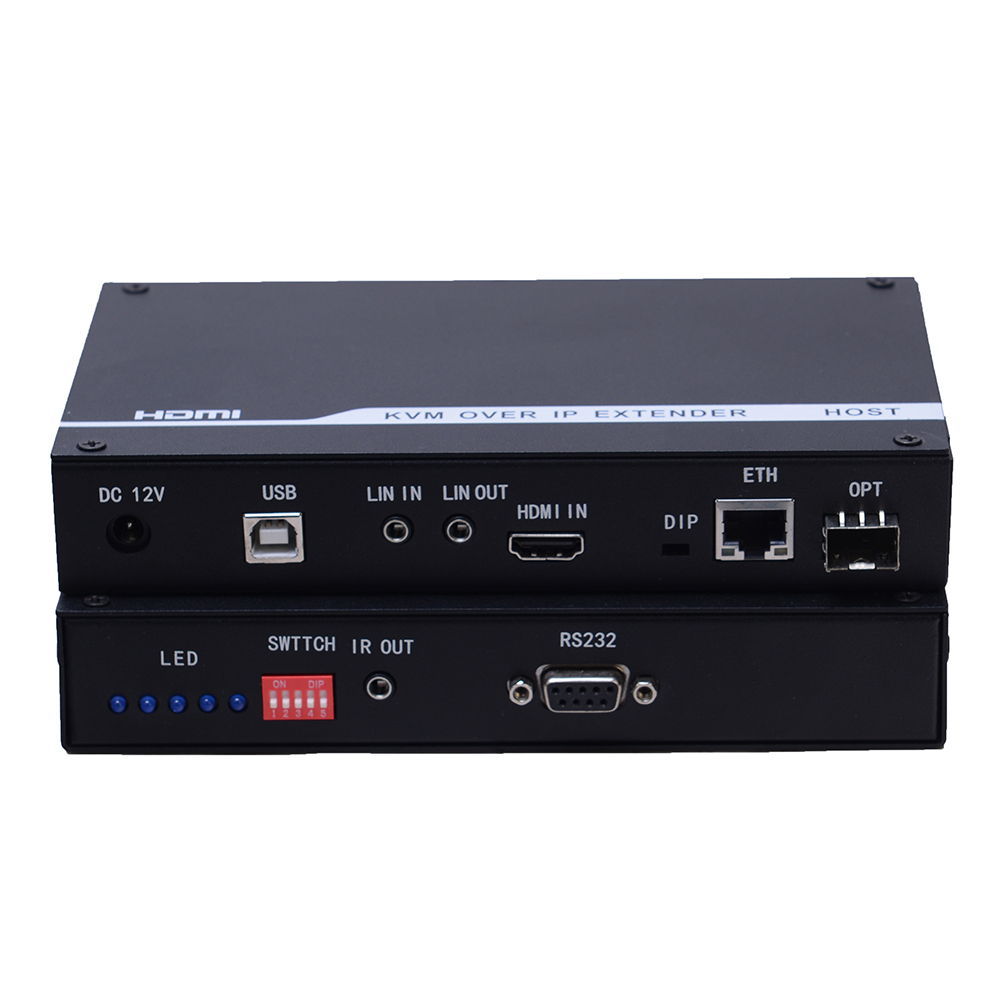 Extensor de red óptica KVM OVER IP HDMI sin pérdidas