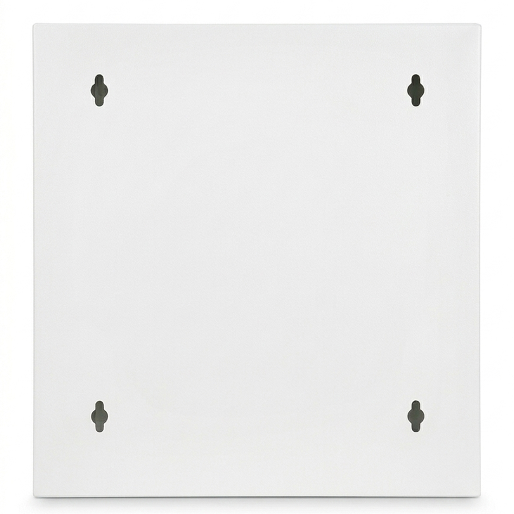 Gabinete de almacenamiento de acero montado en la pared con puerta de vidrio - Cierre magnético, 380×210×382 mm