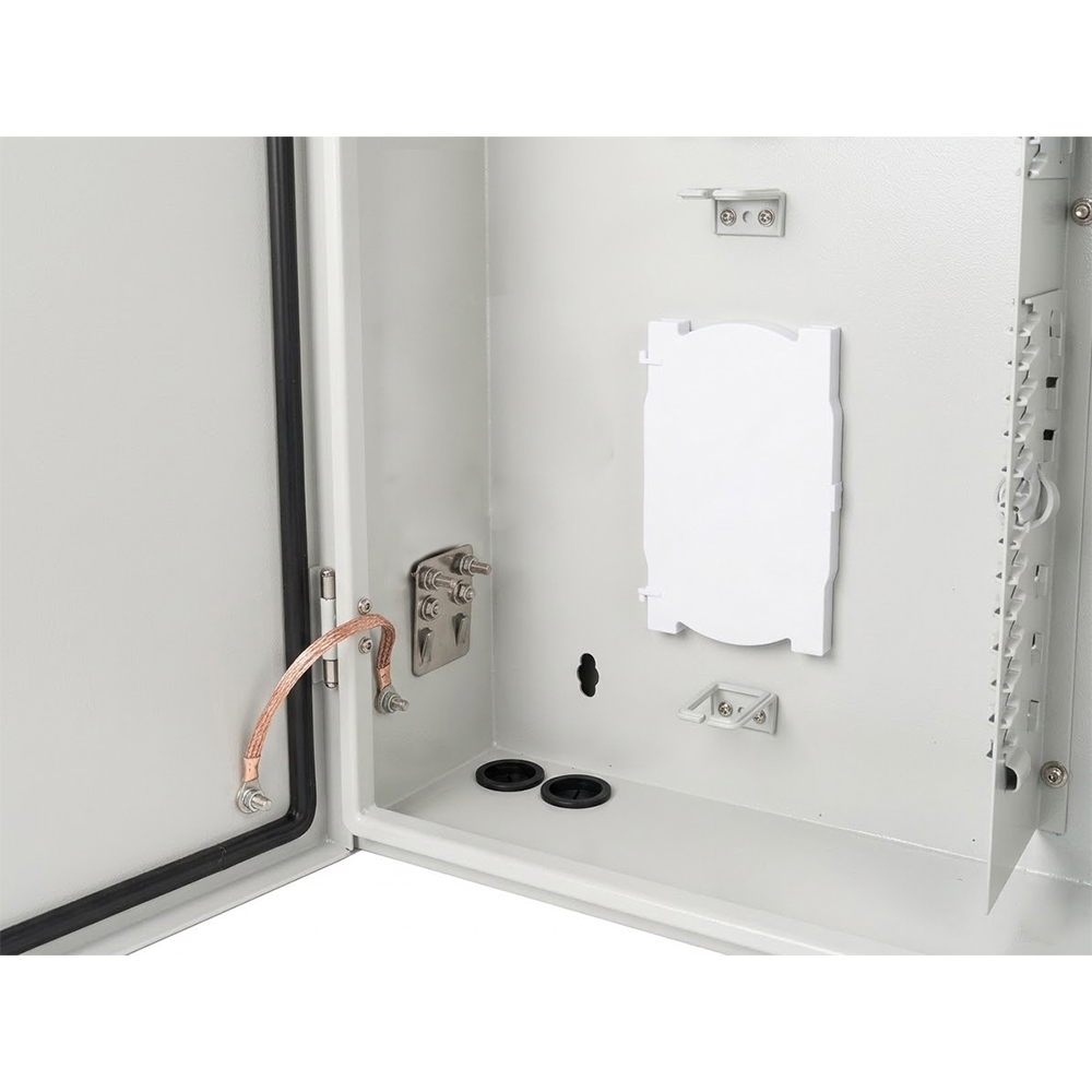 Marco de distribución de fibra óptica montado en la pared de 48 núcleos | Panel de conexión de fibra interior para FTTH y telecomunicaciones