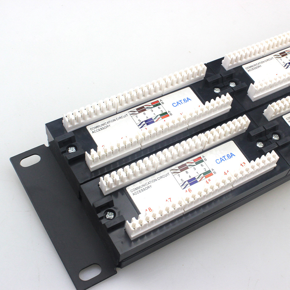 Panel de conexión de 48 puertos UTP 2U Cat6 o cat6A