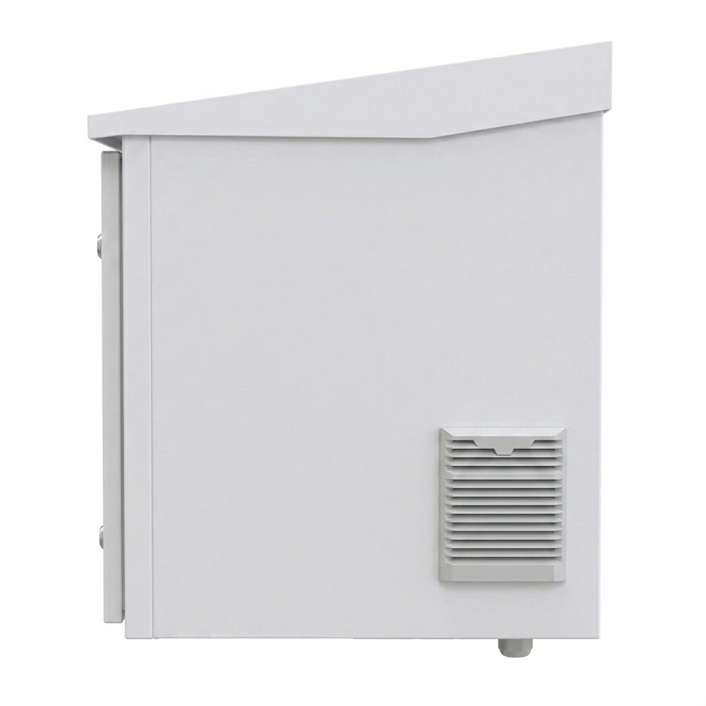 El gabinete al aire libre poste del recinto de las telecomunicaciones IP55 montó 11U 600x780m m con el techo inclinado